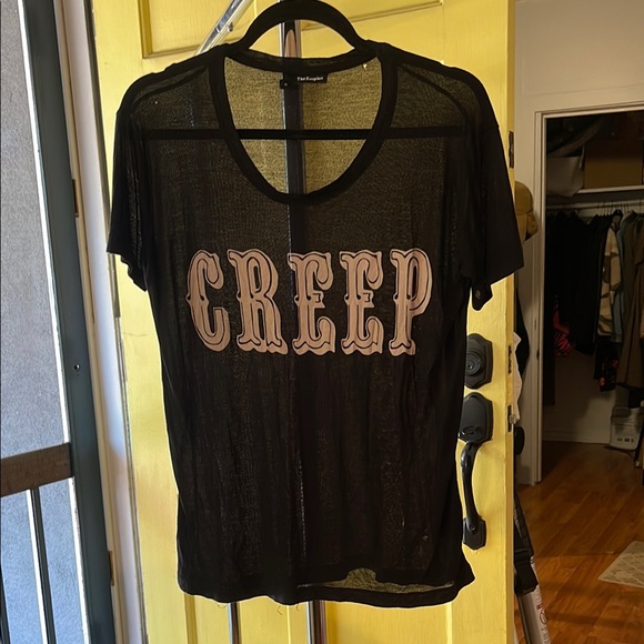 The Kooples Tops - The Kooples Black CREEP Tee